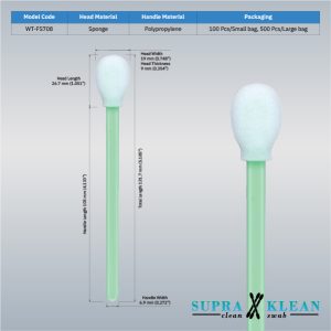 20-Cleanroom Foam Swabs WT-FS708-1