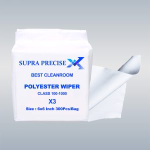 Cleanroom Polyester Wiper X3 6x6 Inch