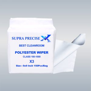 Cleanroom Polyester Wiper X3 9x9 Inch