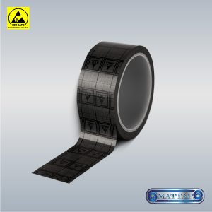 Black Grid Anti Static Tape เทปป้องกันไฟฟ้าสถิตลายตารางสีดำ-1 Black Grid Anti Static Tape เทปป้องกันไฟฟ้าสถิตลายตารางสีดำ-1