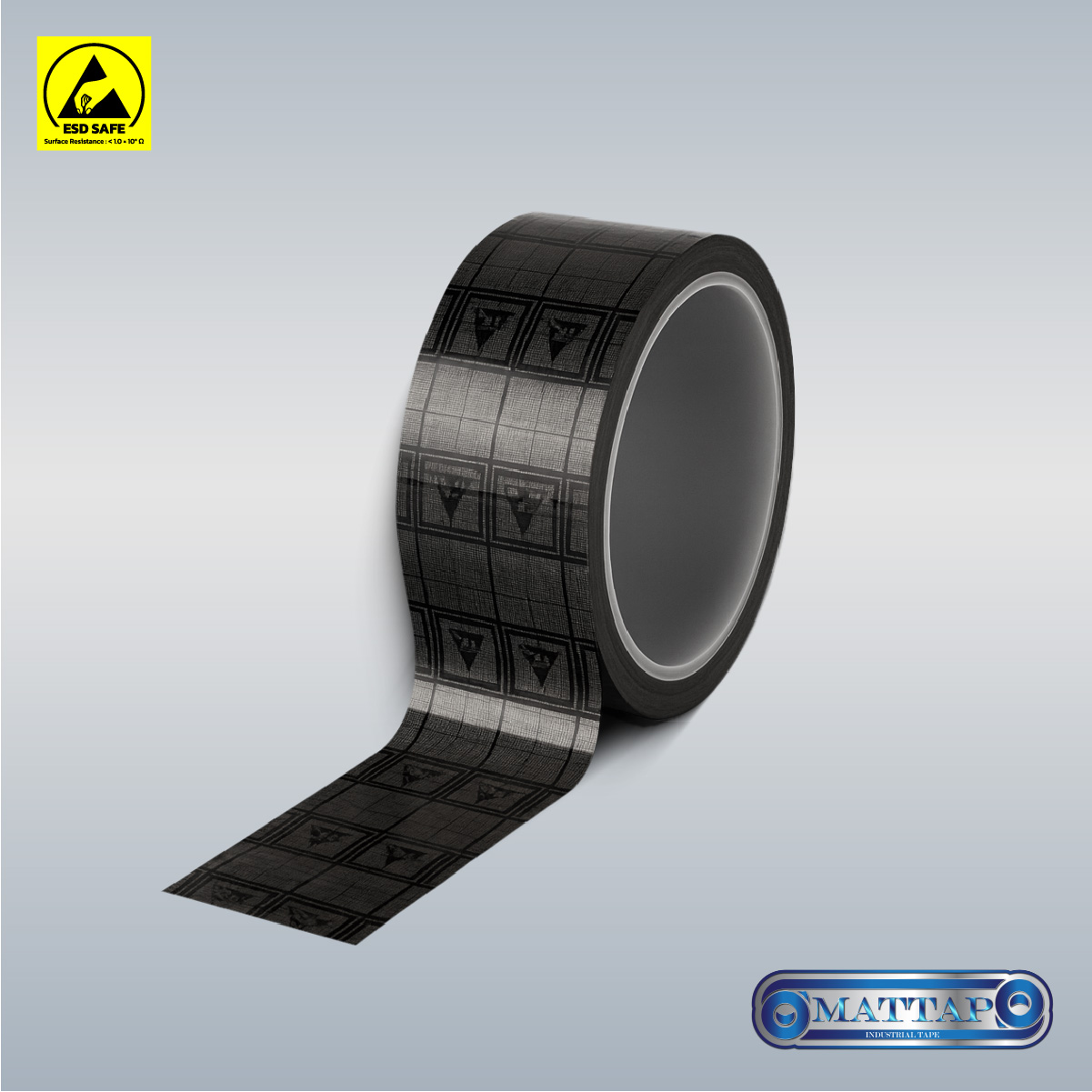 Black Grid Anti Static Tape เทปป้องกันไฟฟ้าสถิตลายตารางสีดำ-1