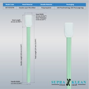 WT-PS707M SupraKlean หัวไมโครไฟเบอร์ ยาวรวม 129 mm บรรจุถุงคลีนรูม WT-PS707M SupraKlean หัวไมโครไฟเบอร์ ยาวรวม 129 mm บรรจุถุงคลีนรูม