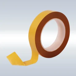 Double Sided PET Tape (Clear Base With Yellow Liner)