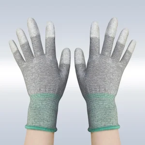 ESD TOP PU Coated Carboon Gloves