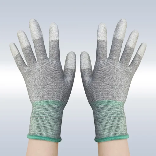 ESD TOP PU Coated Carboon Gloves