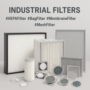 Industrial cleanroom filters for dust and particle removal in cleanroom environments