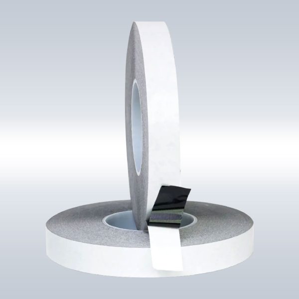 Double Sided PET Tape (Black Base with White Liner)