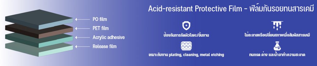 PET Acid-resistant Protective Film - ฟิล์มกันรอยพีอีทีทนสารเคมี