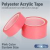 Pink Polyester Acrylic Tape