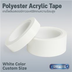 White Polyester Acrylic Tape