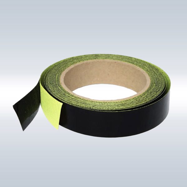 Black PTFE Coated Fiberglass Tape with Liner