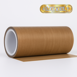 PTFE Coated Fiberglass Fabric Tape 0.25mm x 300mm x 10m แบรนด์ MATTAP สำหรับงานอุตสาหกรรม ทน