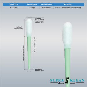 17-Cleanroom Foam Swabs WT-FS706-1