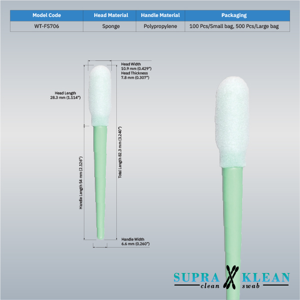 17-Cleanroom Foam Swabs WT-FS706-1 17-Cleanroom Foam Swabs WT-FS706-1