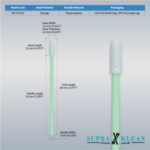 2-Cleanroom Foam Swabs WT-FS742-1