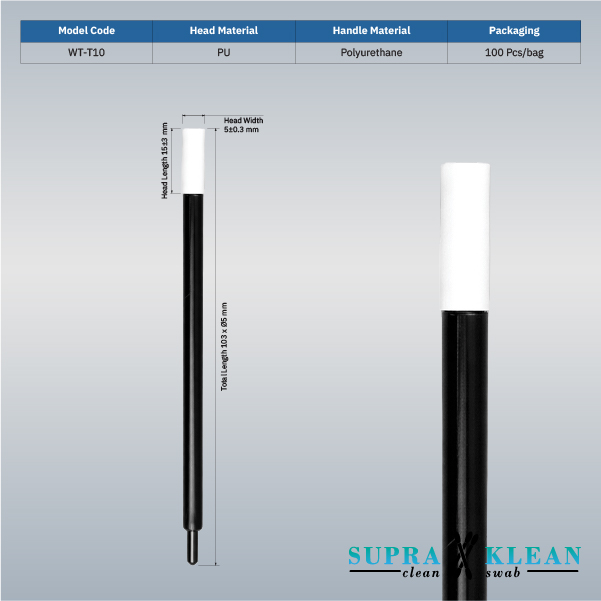 2-Cleanroom PU Foam Swabs WT-T10-1 2-Cleanroom PU Foam Swabs WT-T10-1