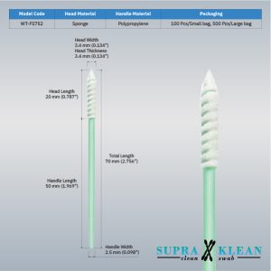 8-Cleanroom Foam Swabs WT-FS752-1