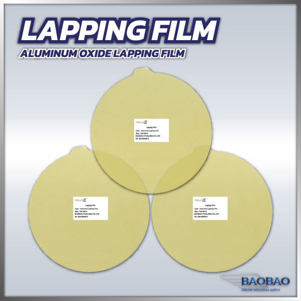 Aluminum Oxide Lapping Film AO 12 Micron Yellow
