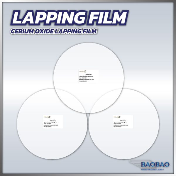 Cerium Oxide Lapping Film CO 0.3 Micron White
