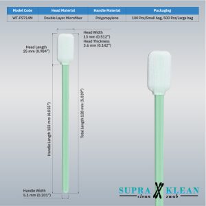 WT-PS714M SupraKlean หัวไมโครไฟเบอร์ ยาวรวม 128 mm บรรจุถุงคลีนรูม WT-PS714M SupraKlean หัวไมโครไฟเบอร์ ยาวรวม 128 mm บรรจุถุงคลีนรูม