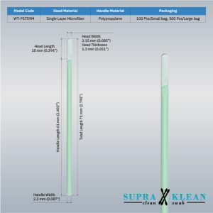WT-PS759M SupraKlean หัวไมโครไฟเบอร์ ยาวรวม 71 mm บรรจุถุงคลีนรูม WT-PS759M SupraKlean หัวไมโครไฟเบอร์ ยาวรวม 71 mm บรรจุถุงคลีนรูม