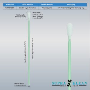 Cleanroom Microfiber Swab WT-PS761M-2 Cleanroom Microfiber Swab WT-PS761M-2
