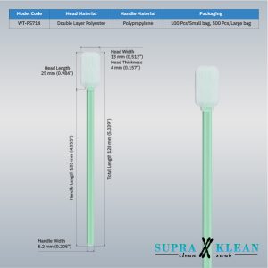 Cleanroom Polyester Swab WT-PS714-2