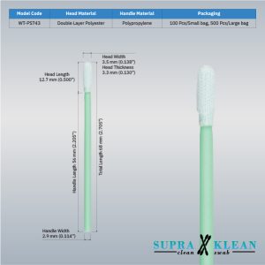 Cleanroom Polyester Swab WT-PS743-2