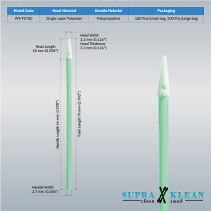 Cleanroom Polyester Swab WT-PS750-2
