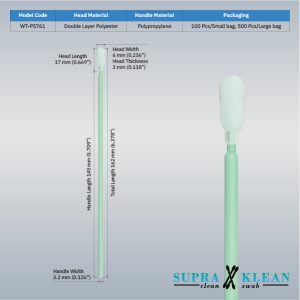 Cleanroom Polyester Swab WT-PS761-2