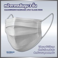Cleanroom Face Mask 3 Ply Class 1000