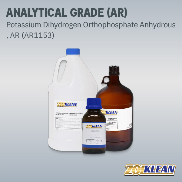 Potassium Dihydrogen Orthophosphate Anhydrous, AR