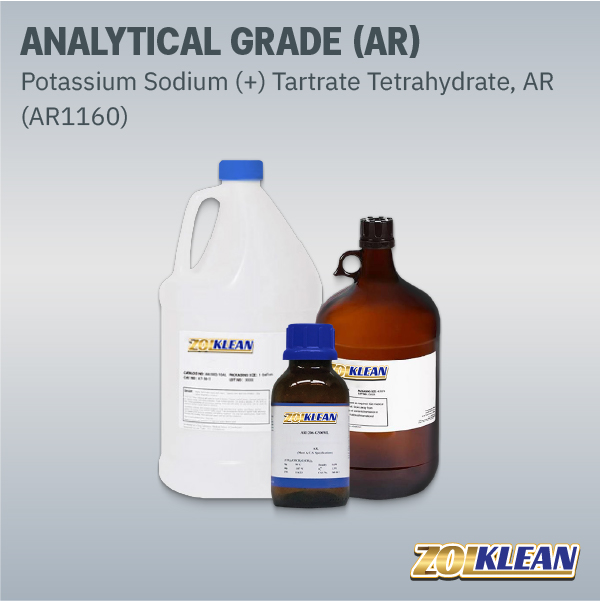 Potassium Sodium (+) Tartrate Tetrahydrate, AR