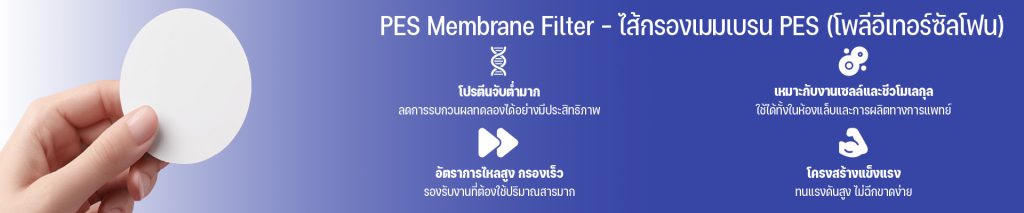 PES Membrane Filter – ไส้กรองเมมเบรน PES (โพลีอีเทอร์ซัลโฟน)