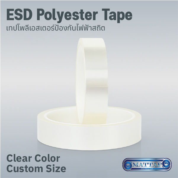 ESD Clear Polyester Tape