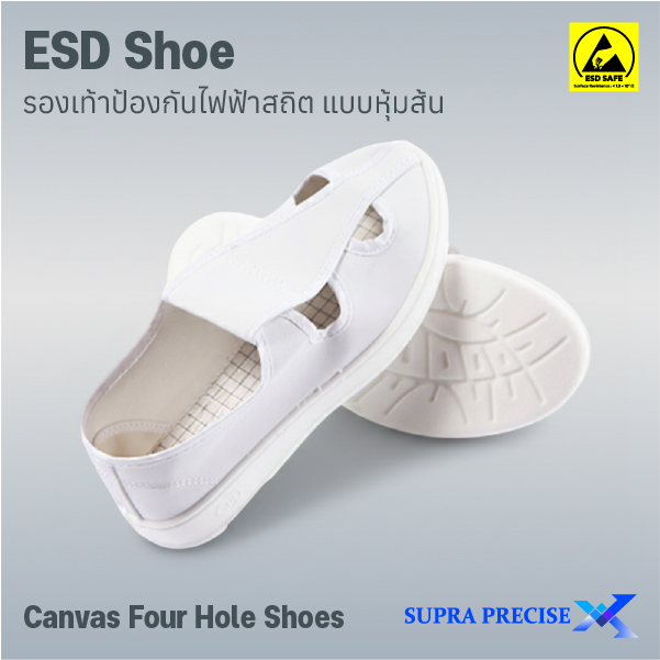 ESD Shoe Canvas Four Hole Shoes-1