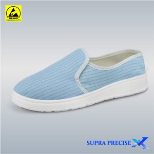 ESD Shoe Striped Canvas Mid Shoe ESD Shoe Striped Canvas Mid Shoe