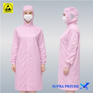 ESD Cleanroom Smock With Hood- ESD Cleanroom Smock With Hood-