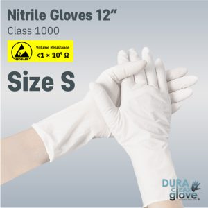 Nitrile Gloves 12” Class 1000 Size S