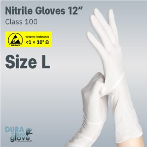 Nitrile Gloves 12” Class 100 Size L Nitrile Gloves 12” Class 100 Size L