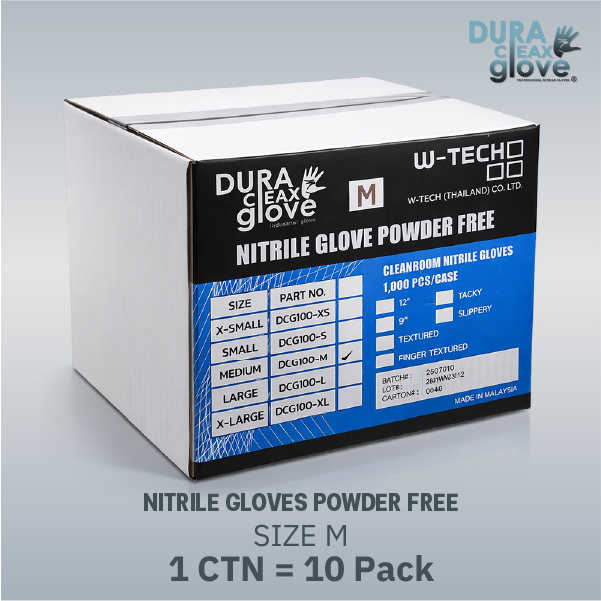 Ctn M-Nitrile Gloves Powder Free