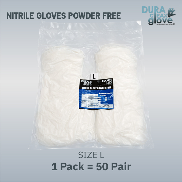 Pack L-Nitrile Gloves Powder Free Pack L-Nitrile Gloves Powder Free