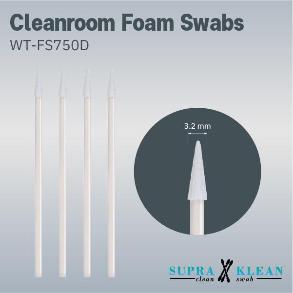 10-Cleanroom Foam Swabs WT-FS750D 10-Cleanroom Foam Swabs WT-FS750D