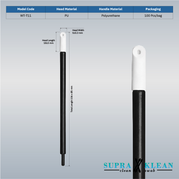 3-Cleanroom PU Foam Swabs WT-T11-1 3-Cleanroom PU Foam Swabs WT-T11-1