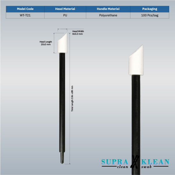 4-Cleanroom PU Foam Swabs WT-T21-1 4-Cleanroom PU Foam Swabs WT-T21-1