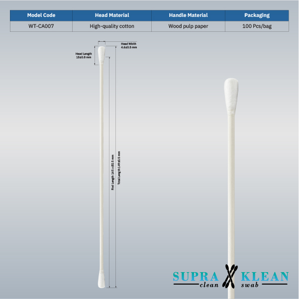 9-Cleanroom Cotton Swabs WT-CA007-1-100