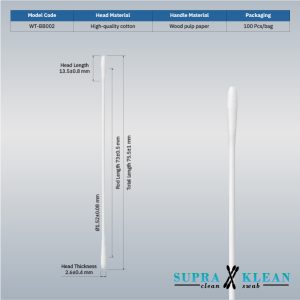 Cleanroom Cotton Swabs WT-BB002-1-100