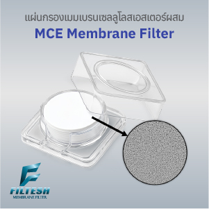 แผ่นกรองเมมเบรน MCE (Mixed Cellulose Ester Membrane Filter)