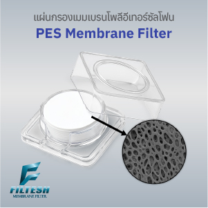 แผ่นกรองเมมเบรน PES (Polyethersulfone Membrane Filter)