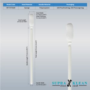 14-Cleanroom Foam Swabs WT-FS746W-1